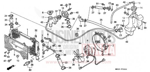 RADIATEUR CBR1000FL de 1990